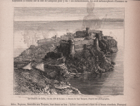 La Cittadelle de Gaete, vue du cote de la mer