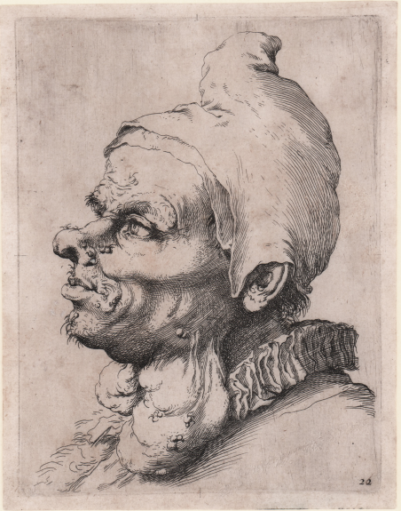 La grande testa grottesca