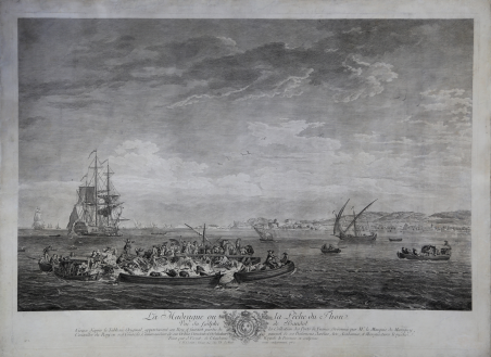 La Mandrague ou la Peche du Thon, vue du Golphe …