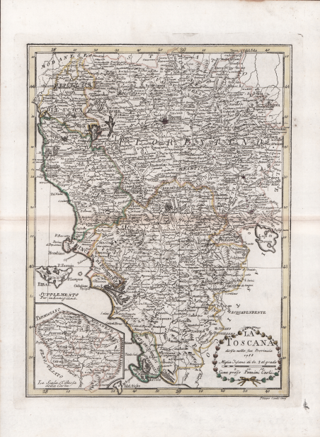 La Toscana divisa nelle Sue Provincie