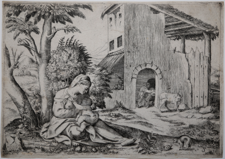 La Vergine allatta il Bambino o Riposo durante la fuga …