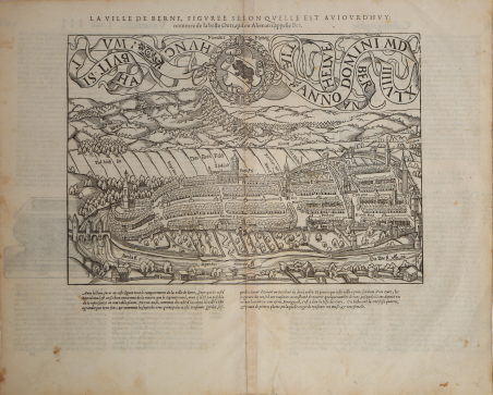 La Ville de Berne, figuree selon quello est auiurd'huy…