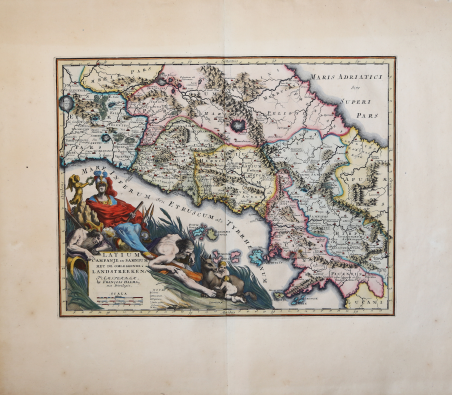 Latium Campanje en Samnium met de omleggende Landstreeken