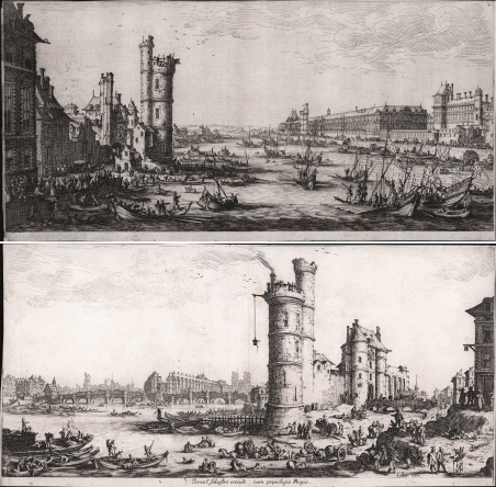 Les Deux Grandes Vues de Paris: Vue du Louvre, and …