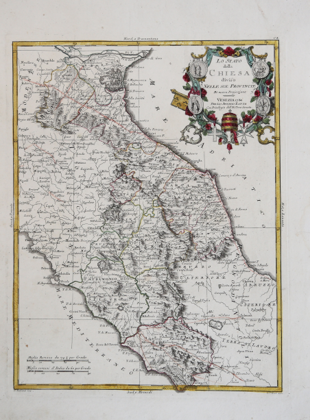 Lo Stato della Chiesa diviso nelle sue Provincie di nuova …