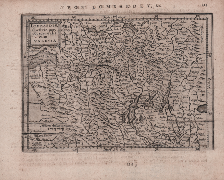 Lombardiae alpestris pars occidentalis cum Valesia