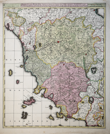 Magni Ducis Hetruriae status, . Dominium nempe Florentinum, Tractum Pisanum …