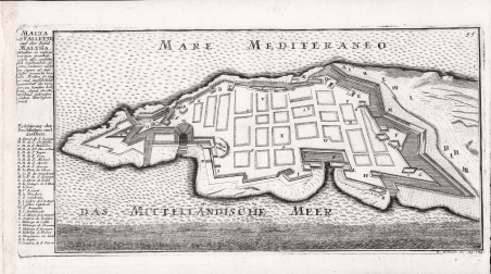 Malta od. Valletta auf der Insuls Maltha