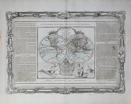 Mappe-Monde Dressée pour l'Etude de la Géographie, relativement aux Auteurs …