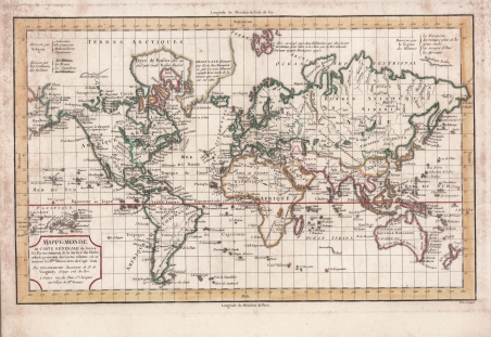 Mappe-Monde ou Carte Générale de toutes les Parties connues de …