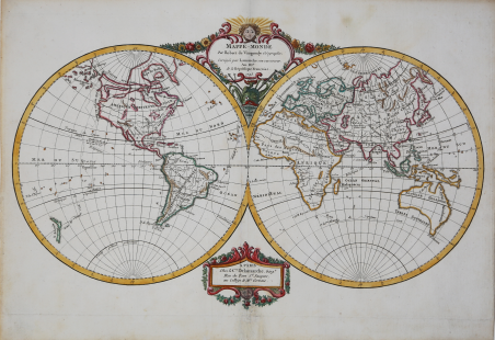 Mappe-Monde Par Robert de Vaugondy GÃ©ographe