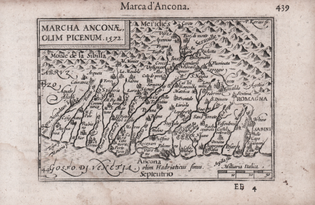 Marcha Anconae Olim Picenum. 1572