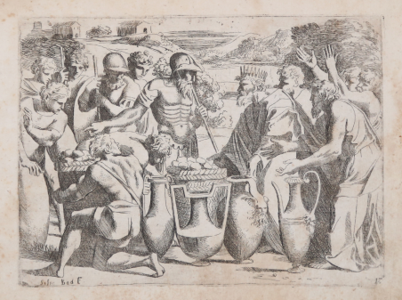 Melchiesedec offre ad Abramo pane e vino