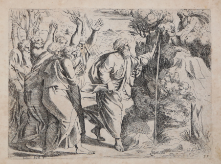 Mosè fa uscire l'acqua dalla roccia