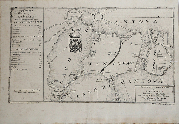 Città, e fortezza di Mantova.