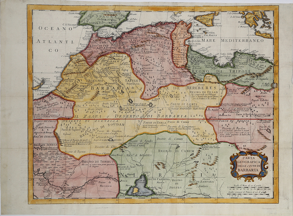 Carta Geografica delle Coste di Barbaria