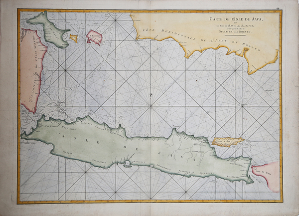 Carte de L'Isle de Java, avec les isles de Banca, …