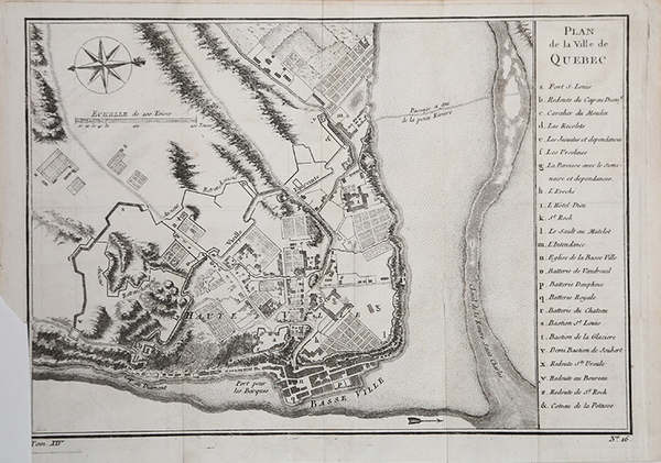 Plan de la Ville de Quebec