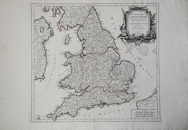 Le Royaume d'Angleterre, divise felon les fept Royaumes,ou Heptarchie des …