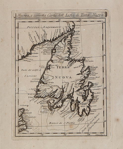 Nuova , e corretta Carta dell'Isola di Terra Nuova