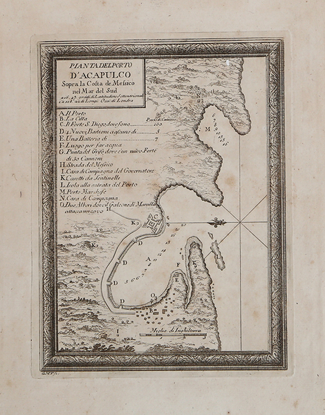 Pianta del Porto D'Acapulco Sopra la Costa de Messico nel …