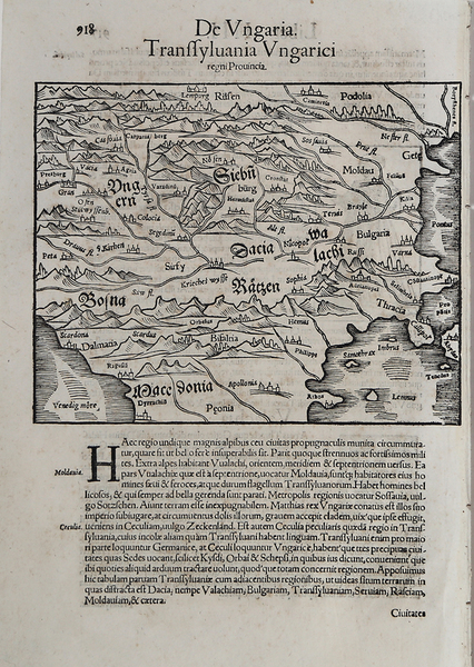 De Ungaria. Transsyluania Ungarici regni Provincia