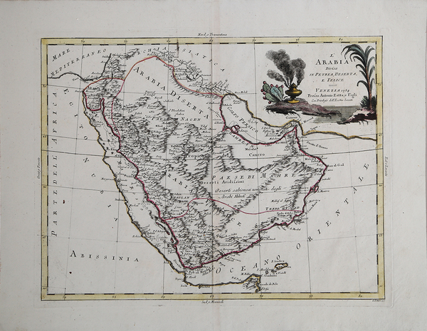 L'Arabia Divisa in Petrea, Deserta, e Felice