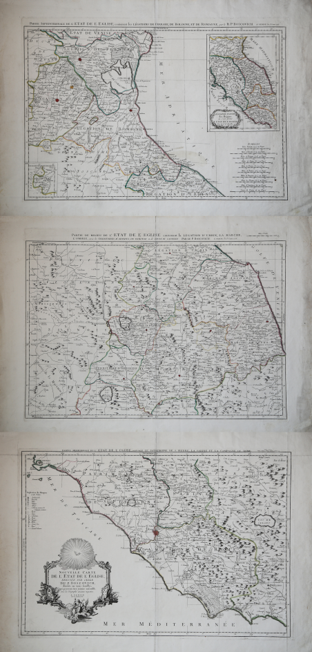 Nouvelle Carte de l'Etat de L'Eglise, Dressée sur Celle du …
