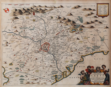 Nova & exacta Chorographia Latii sive Territorii Romani iuxta veterem …