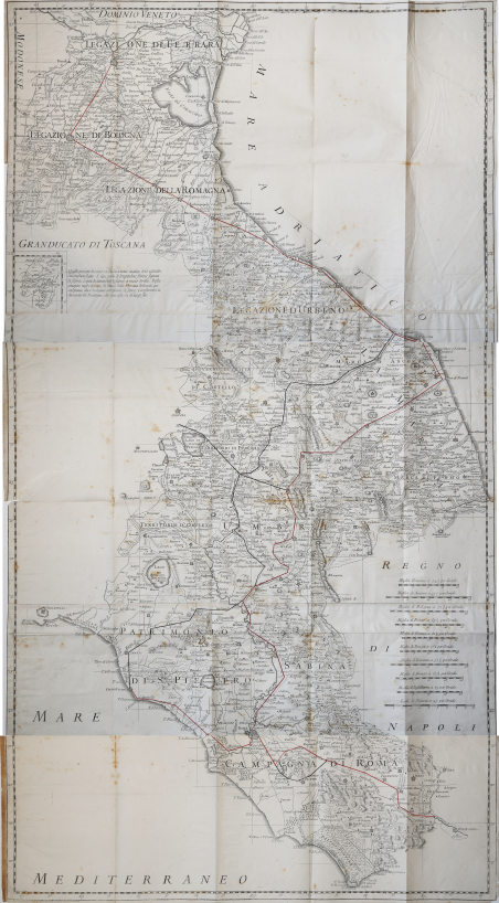 [Nuova Carta Geografica dello Stato Ecclesiastico Delin.ta dal P. Cristof.ro …