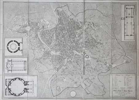 Nuova Pianta di Roma Moderna estratta dalla grande del Nolli …