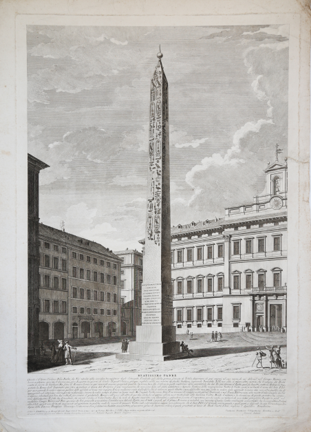 Obelisco e piazza di Montecitorio