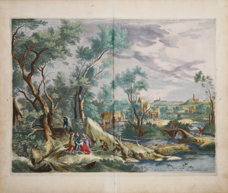 Paesaggio con Abramo e i tre Angeli