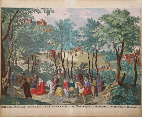 Paesaggio con cavalieri