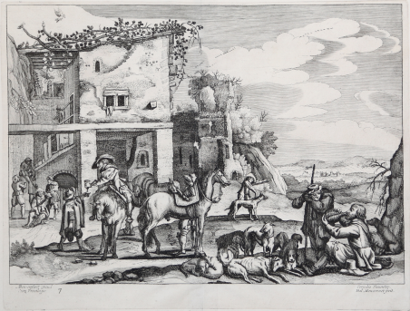 Paesaggio con locanda