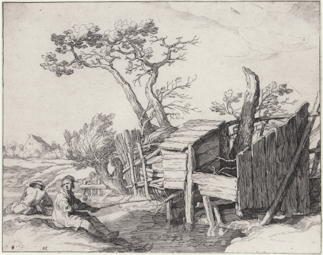 Paesaggio con pescatori