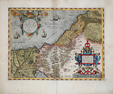 Palaestinae Sive Totius Terrae Promissionis Nova Descriptio Auctore Tilemanno Stella …