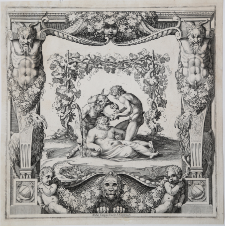 Paniere Farnese con Sileno Ebbro