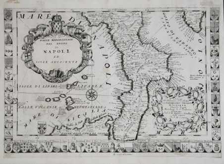 Parte Meridionale del Regno di Napoli ed Isole Adiacenti