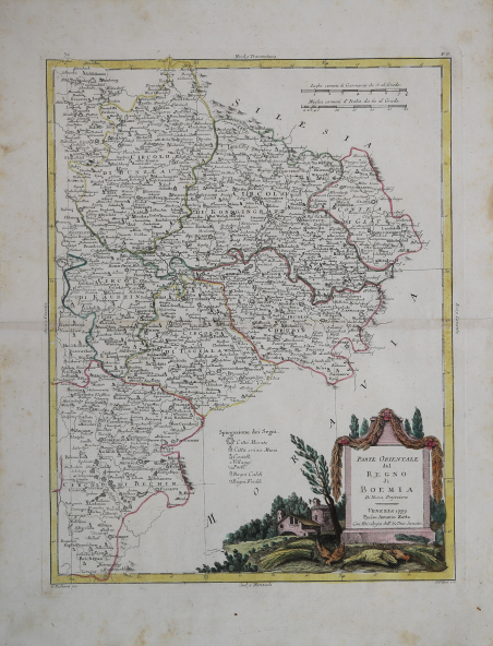 Parte orientale del Regno di Boemia di Nuova Projezione