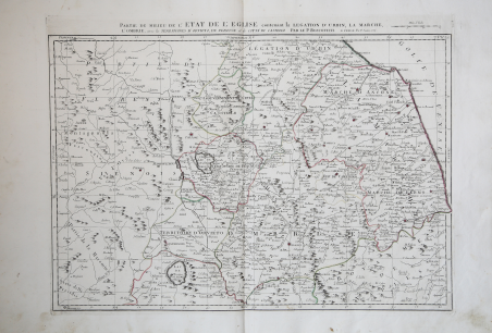 Partie de Milieu de l'Etat de l'Eglise. avec le Territoires …