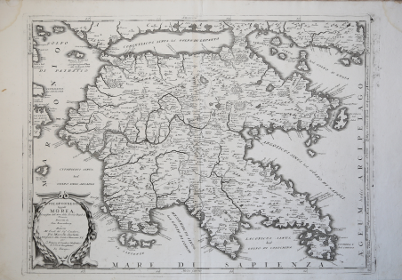 Peloponneso oggi Morea, Conquistata dall'Armi della Serenis. Repub. Di Venezia