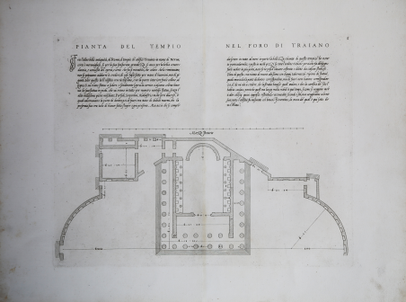 Pianta del Tempio nel Foro di Traiano