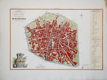 Pianta della Città di Bologna