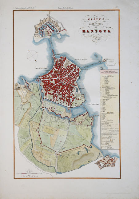 Pianta della cittÃ di Mantova