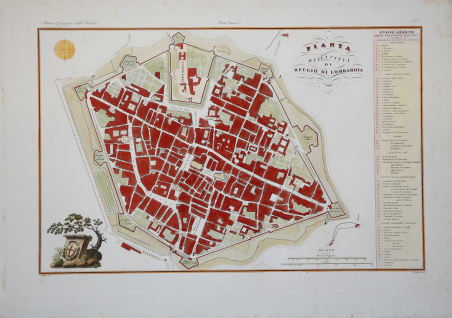 Pianta della Città di Reggio di Lombardia