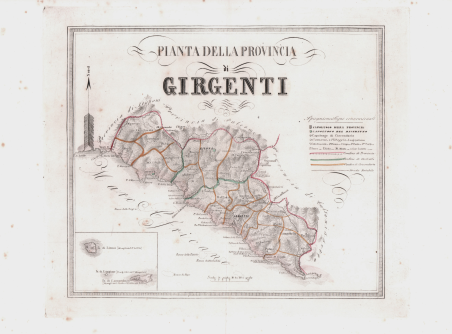 Pianta della Provincia di Girgenti