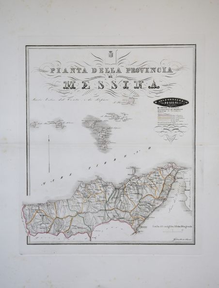 Pianta della Provincia di Messina