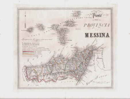 Pianta della Provincia di Messina