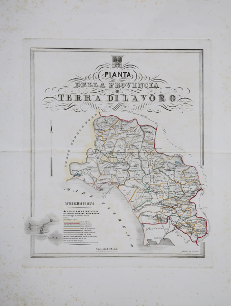 Pianta della Provincia di Terra di Lavoro